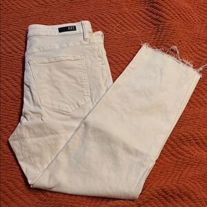 Kut from the Kloth White Ankle Jeans
